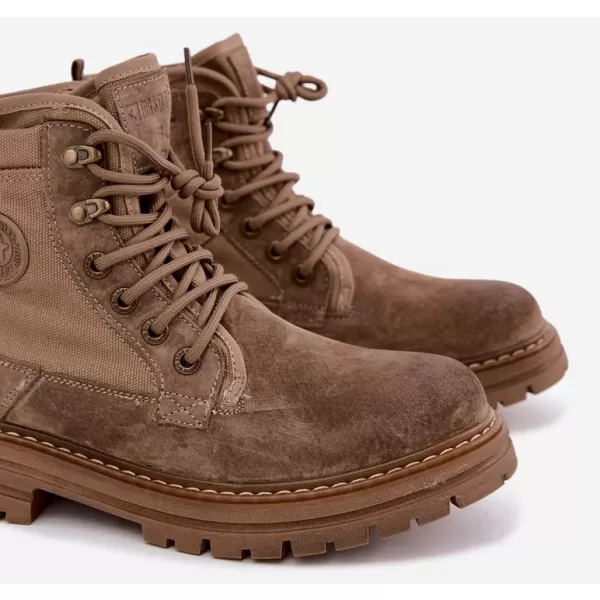  Мъжки боти до глезена BIG STAR SHOES UU174253 БЕЖОВО 