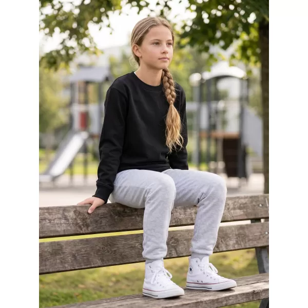  Детски суичър MALFINI CREW 427 ЧЕРЕН 