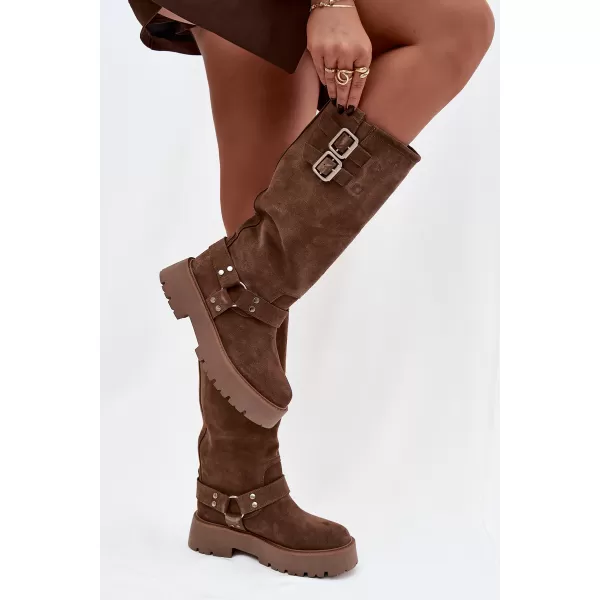  Дамски боти BIG STAR SHOES OO274A182 БЕЖОВО 