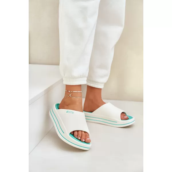  Дамски чехли BIG STAR SHOES NN274A038 БЯЛО 