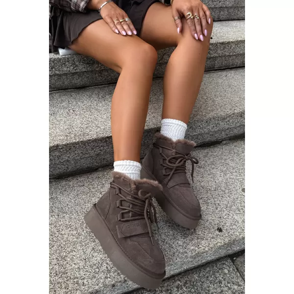  Дамски обувки BIG STAR SHOES UU274315 КАФЯВИ/БЕЖОВИ СЕНКИ 