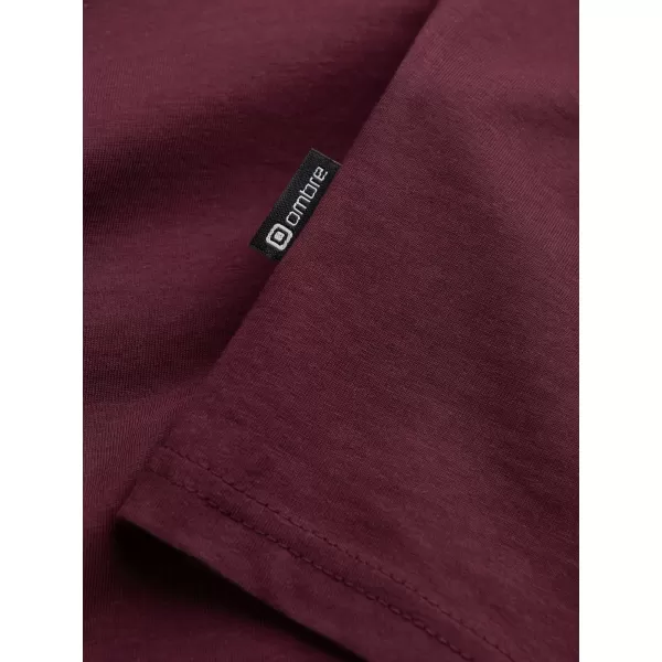  Мъжка тениска OMBRE L171 БОРДО 