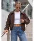 Дамско яке DSTREET TY5957 КАФЯВО