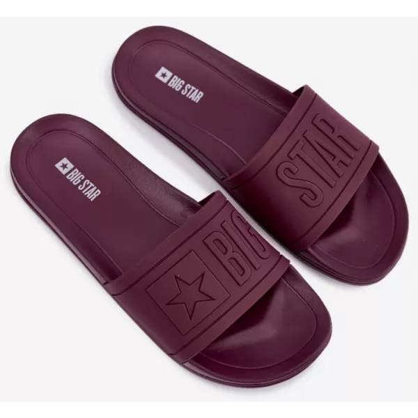  Дамски чехли BIG STAR SHOES UU274070 НЮАНСИ НА КАФЯВО И БЕЖОВО 