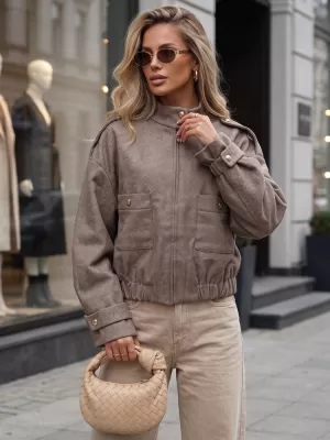 Дамско яке DSTREET TY5848 КАКИ