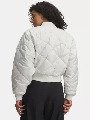 Дамско бомбър яке UNDER ARMOUR HERITAGE BOMBER 6000638-110 БЯЛО