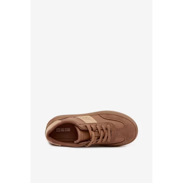  Дамски кецове BIG STAR SHOES UU274015 КАФЯВО/БЕЖОВО 