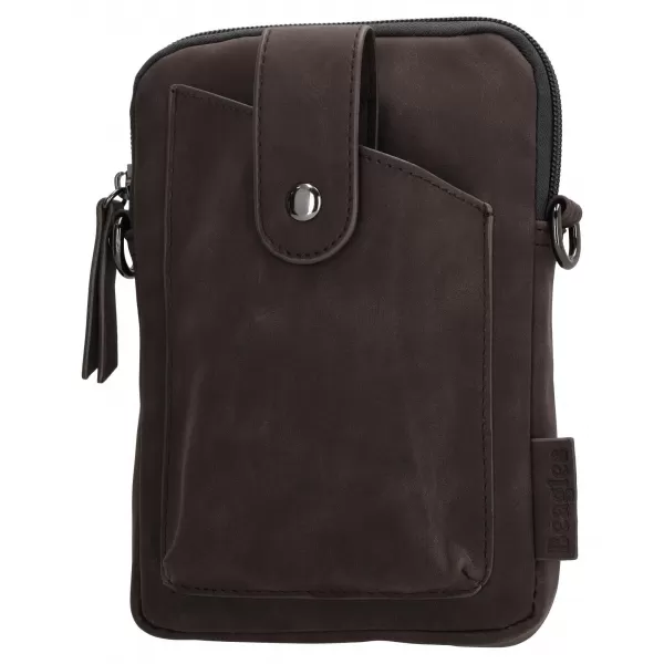  Дамска чанта BEAGLES Lourenza 24998 Dark brown ТЪМНО КАФЯВО 