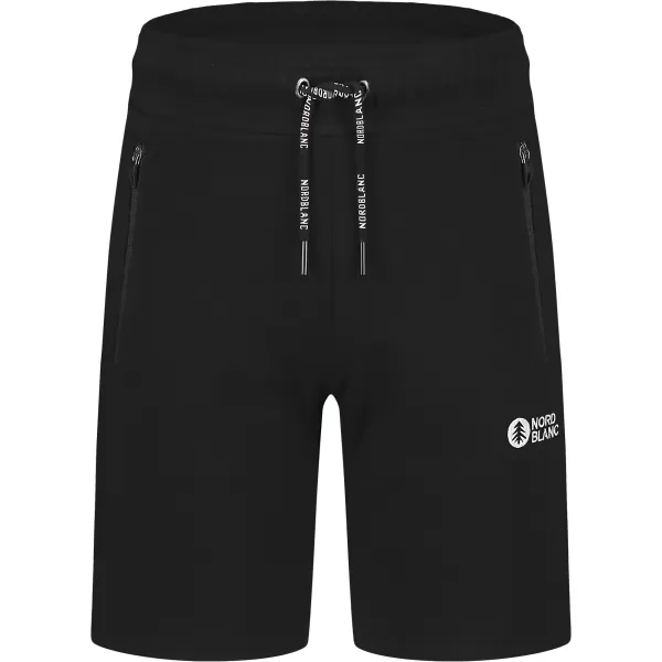  Мъжки памучни шорти NORDBLANC RELAXEDFIT NBSPM8254 ЧЕРЕН 