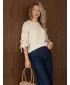Дамски пуловер DSTREET MY2568 ЕКРЮ