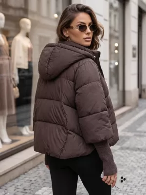Дамско яке DSTREET TY5896 КАФЯВО
