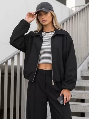 Дамско яке DSTREET TY5958 ЧЕРЕН