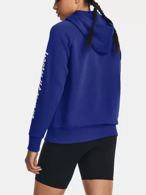 Дамски суичър UNDER ARMOUR UA RIVAL FLEECE GRAPHIC HDY 1379609-400 СИНЬО