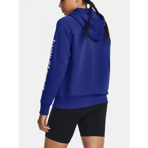  Дамски суичър UNDER ARMOUR UA RIVAL FLEECE GRAPHIC HDY 1379609-400 СИНЬО 