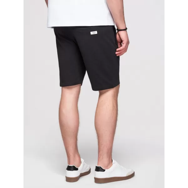  Мъжки комплект къси панталонки OMBRE Z124 ЧЕРНО/КРЕМАВО 