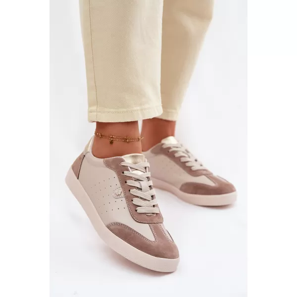  Дамски кецове S.BARSKI LR61-7091 БЕЖОВО 
