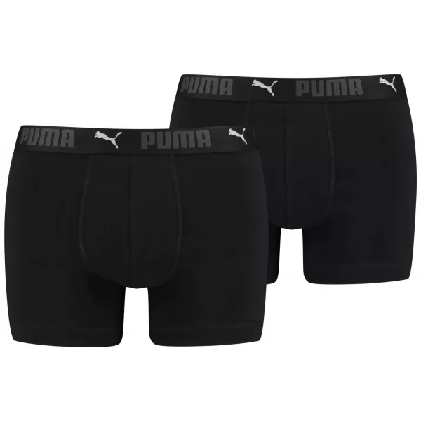  Мъжки боксерки PUMA SPORT COTTON BOXER 2P 93552101 ЧЕРЕН 