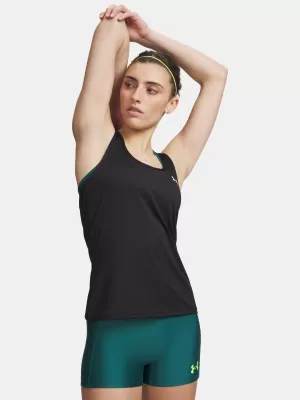 Дамски потник UNDER ARMOUR TECH MESH RACER TANK 6009989-001 ЧЕРЕН