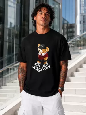 Мъжка тениска DSTREET NX1039R-BK-O ЧЕРЕН