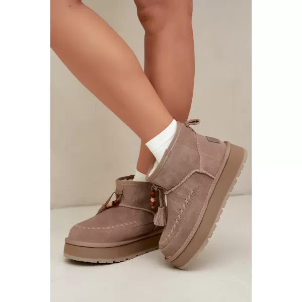  Дамски обувки BIG STAR SHOES UU274679 БЕЖОВО 
