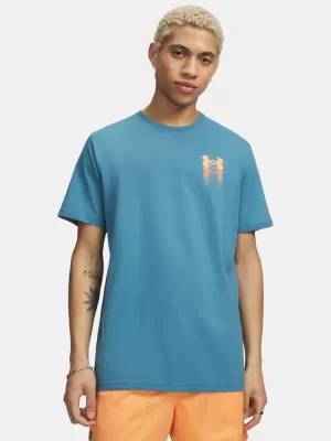 Мъжка тениска UNDER ARMOUR M BLUR LOGO SS 6009245-466 СИНЬО
