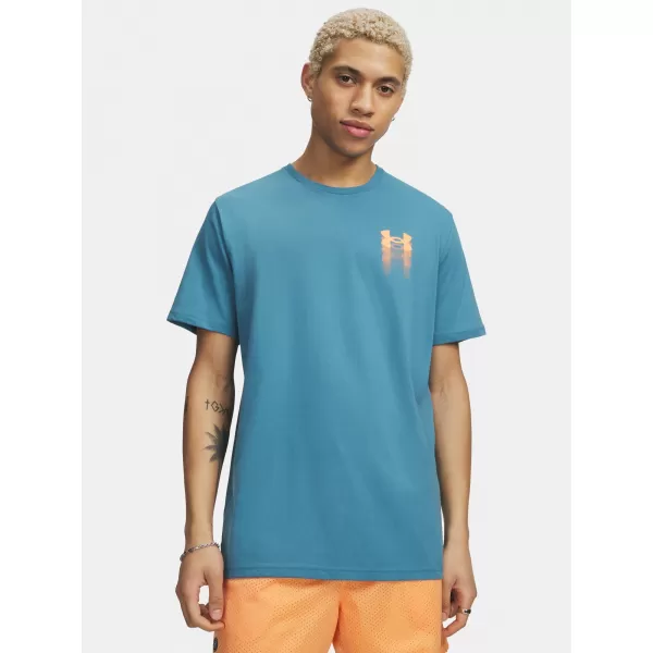  Мъжка тениска UNDER ARMOUR M BLUR LOGO SS 6009245-466 СИНЬО 