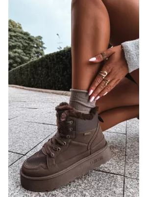 Дамски обувки BIG STAR SHOES UU274168 КАФЯВИ/БЕЖОВИ СЕНКИ