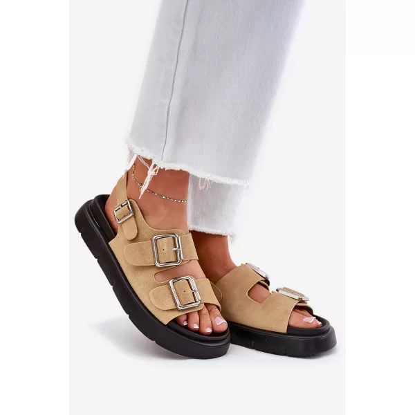  Дамски сандали BIG STAR SHOES RR274665 БЕЖОВО 