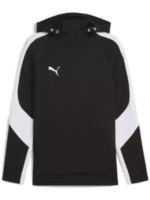 Мъжки суичър PUMA TEAMEVOSTRIPE HOODY 659954-03 PUMA BLACK/PUMA SILVER