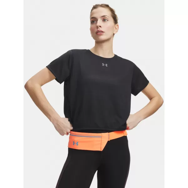  Дамска тениска UNDER ARMOUR VELOCITI SHORTSLEEVE 6009540-001 ЧЕРЕН 