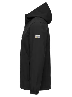 Мъжко софтшел яке OMBRE C581 ЧЕРЕН