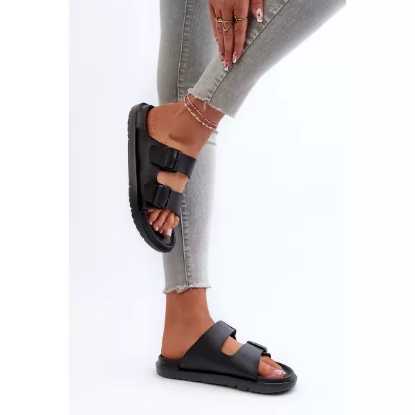  Дамски чехли BIG STAR SHOES NN274A750 ЧЕРЕН 