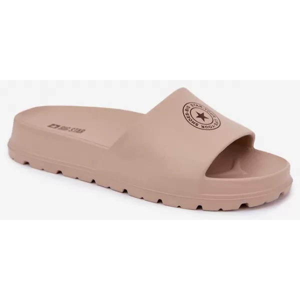  Дамски чехли BIG STAR SHOES UU274074 НЮАНСИ НА КАФЯВО И БЕЖОВО 
