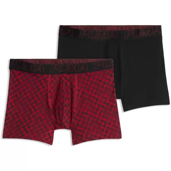  Мъжки боксерки PUMA MEN GRAPHICAL PRINT BOXERS 2P 94780402 ЧЕРВЕНА КОМБИНАЦИЯ 
