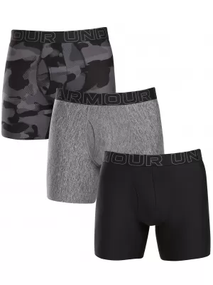 Мъжки боксерки UNDER ARMOUR M UA PERF TECH NOV 6IN - 3PK 1383879-001 ЧЕРЕН