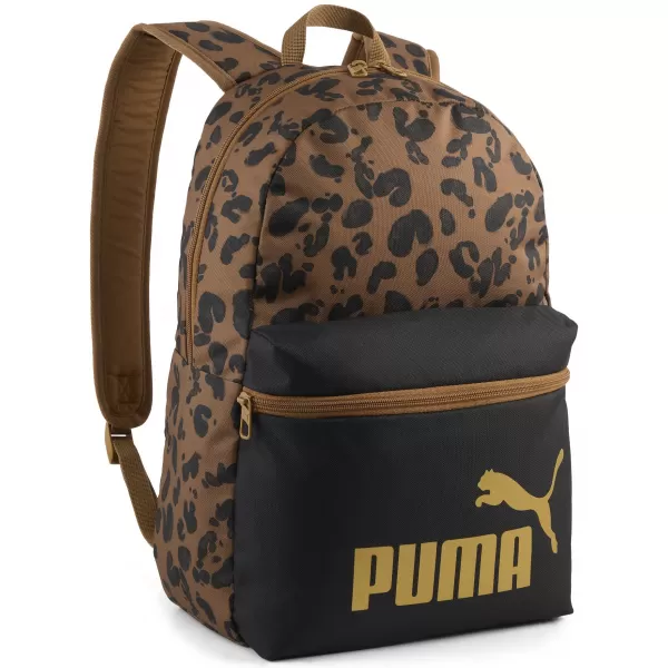  Раница PUMA PHASE AOP BACKPACK 09116916 PUMA BLACK/KONA BROWN/LEOPARD AOP 