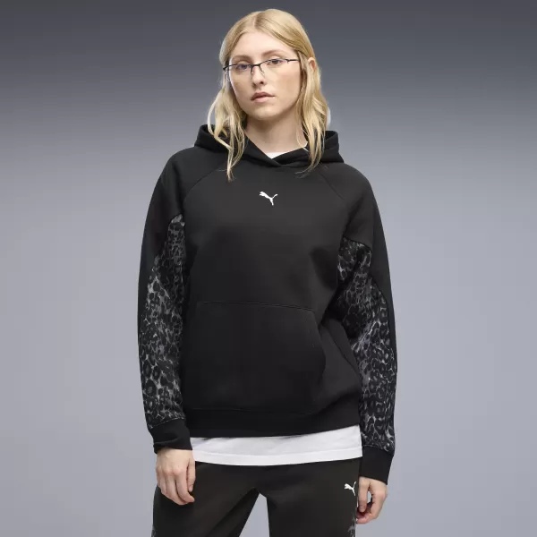  Дамски суичър PUMA SPORT ANIMAL STANDARD HOODIE FL 69400701 ПУМА ЧЕРНА 