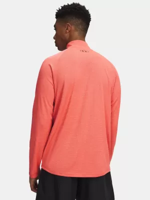 Мъжка тениска UNDER ARMOUR TECH TEXTURED 1/2 ZIP 1382797-690 ЧЕРВЕНО
