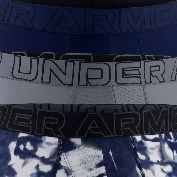  Мъжки боксерки UNDER ARMOUR UA PERFORMANCE TECH - SOLID 6 -3PK 1383879-408 СИНЬО 