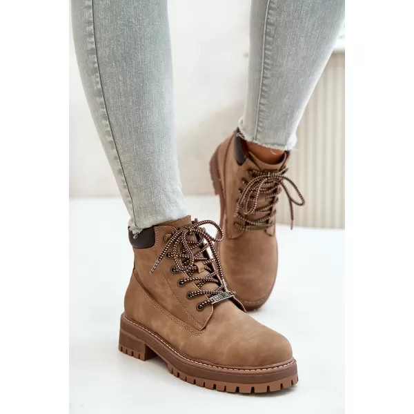  Дамски боти BIG STAR SHOES OO274A289 КАФЯВО/БЕЖОВО 