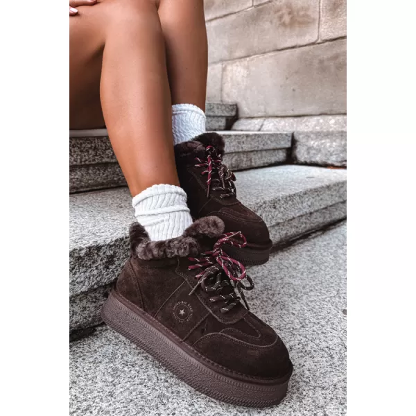  Дамски снежни човеци BIG STAR SHOES UU274312 ШОКОЛАД 