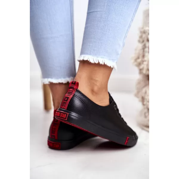  Дамски кецове BIG STAR SHOES GG274007 ЧЕРЕН 