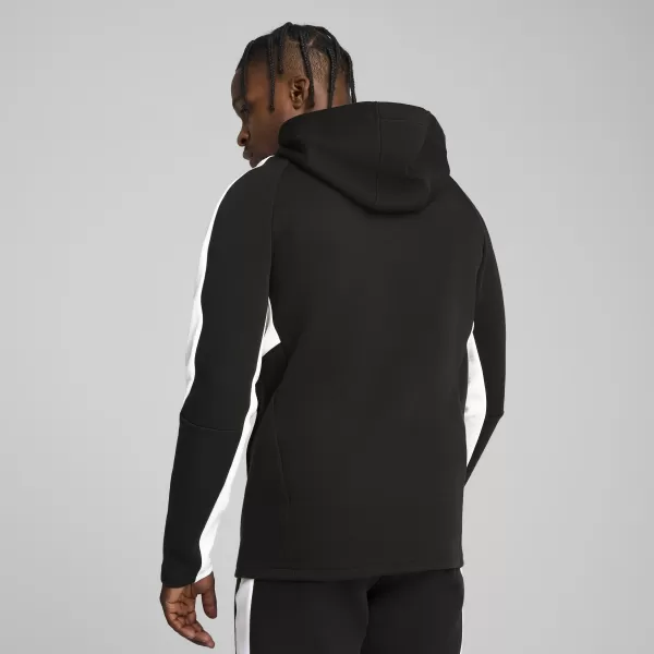  Мъжки суичър PUMA TEAMEVOSTRIPE HOODY 659954-03 PUMA BLACK/PUMA SILVER 
