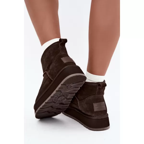  Дамски обувки BIG STAR SHOES UU274678 КАФЯВО/БЕЖОВО 