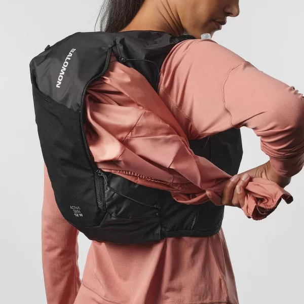  Дамска раница SALOMON ACTIVE SKIN 12 LC2178600 ЧЕРЕН/МЕТАЛ 