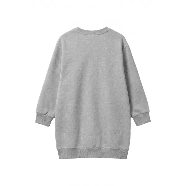  Суичър рокля за момиче URBAN CLASSICS UCK8565-03061 ХЕДЪР СИВО 