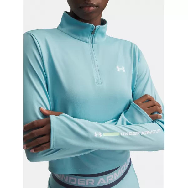  Дамска тениска UNDER ARMOUR TECH BRANDED 1/2 ZIP 6009988-425 СИНЬО 