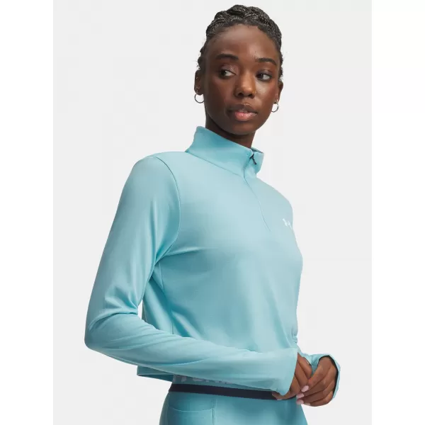  Дамска тениска UNDER ARMOUR TECH BRANDED 1/2 ZIP 6009988-425 СИНЬО 