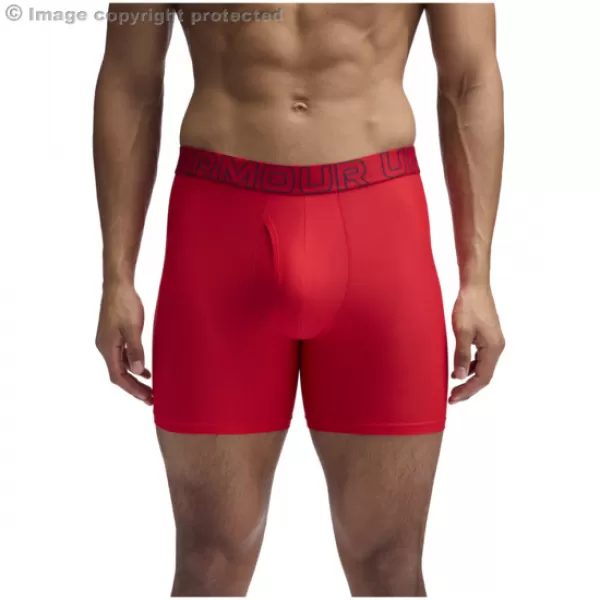  Мъжки боксерки UNDER ARMOUR UA PERFORMANCE TECH MESH - SOLID 6 -3PK 1383884-600 ЧЕРВЕНО 