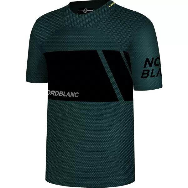  Мъжка функционална тениска за колоездене NORDBLANC MUD NBSMF8083 ЗЕЛЕНО 